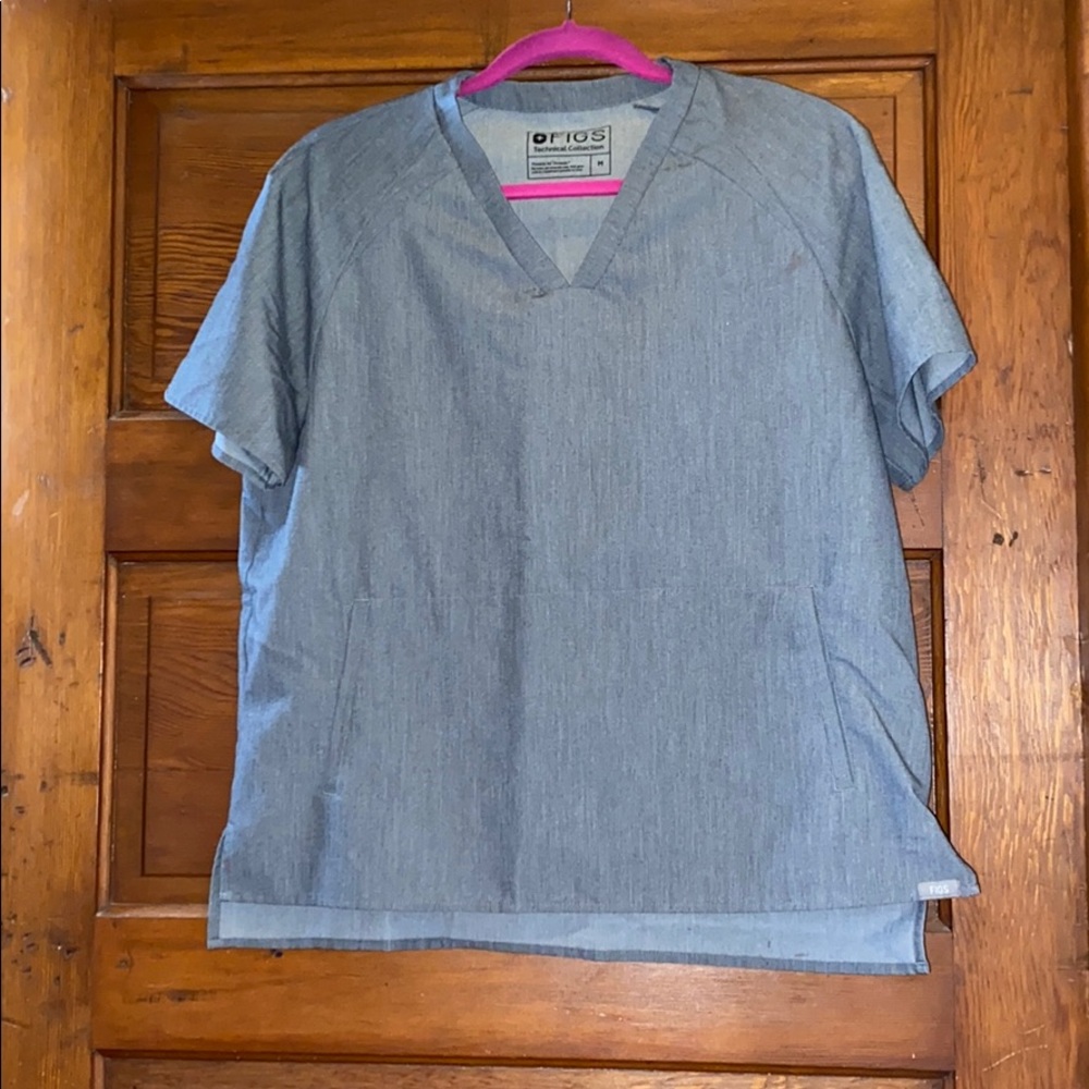 FIGS scrub top - graphite M